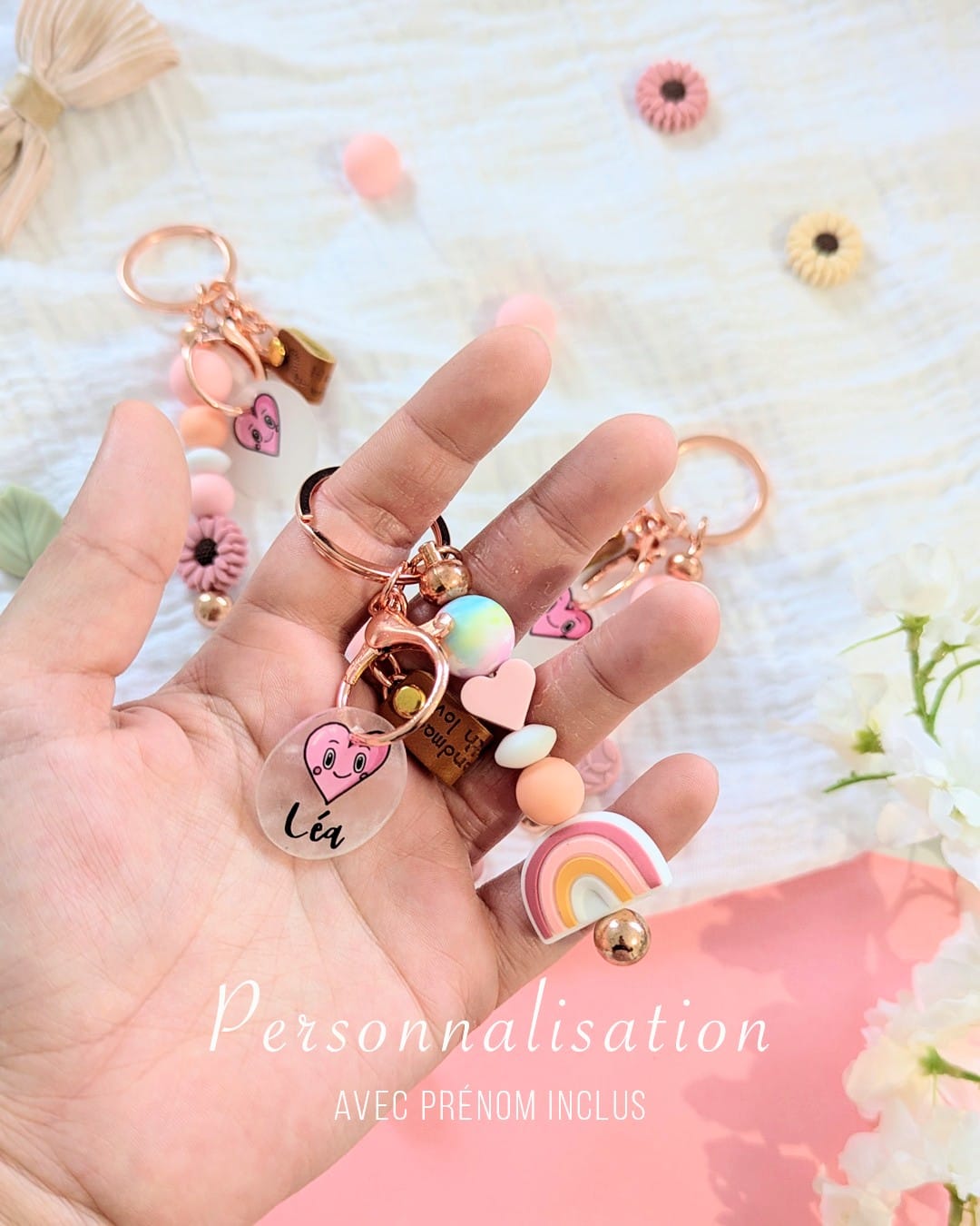Porte-clés personnalisés - Les Petits Trésors ✨