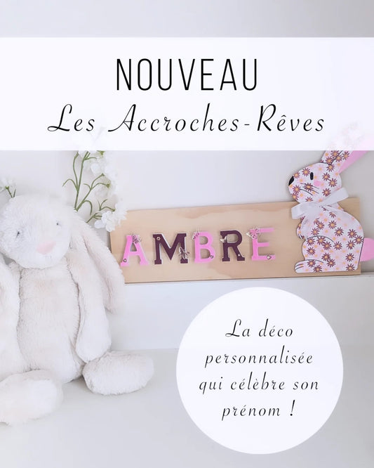 Prénoms en bois personnalisés - Les Accroches-Rêves 🌙