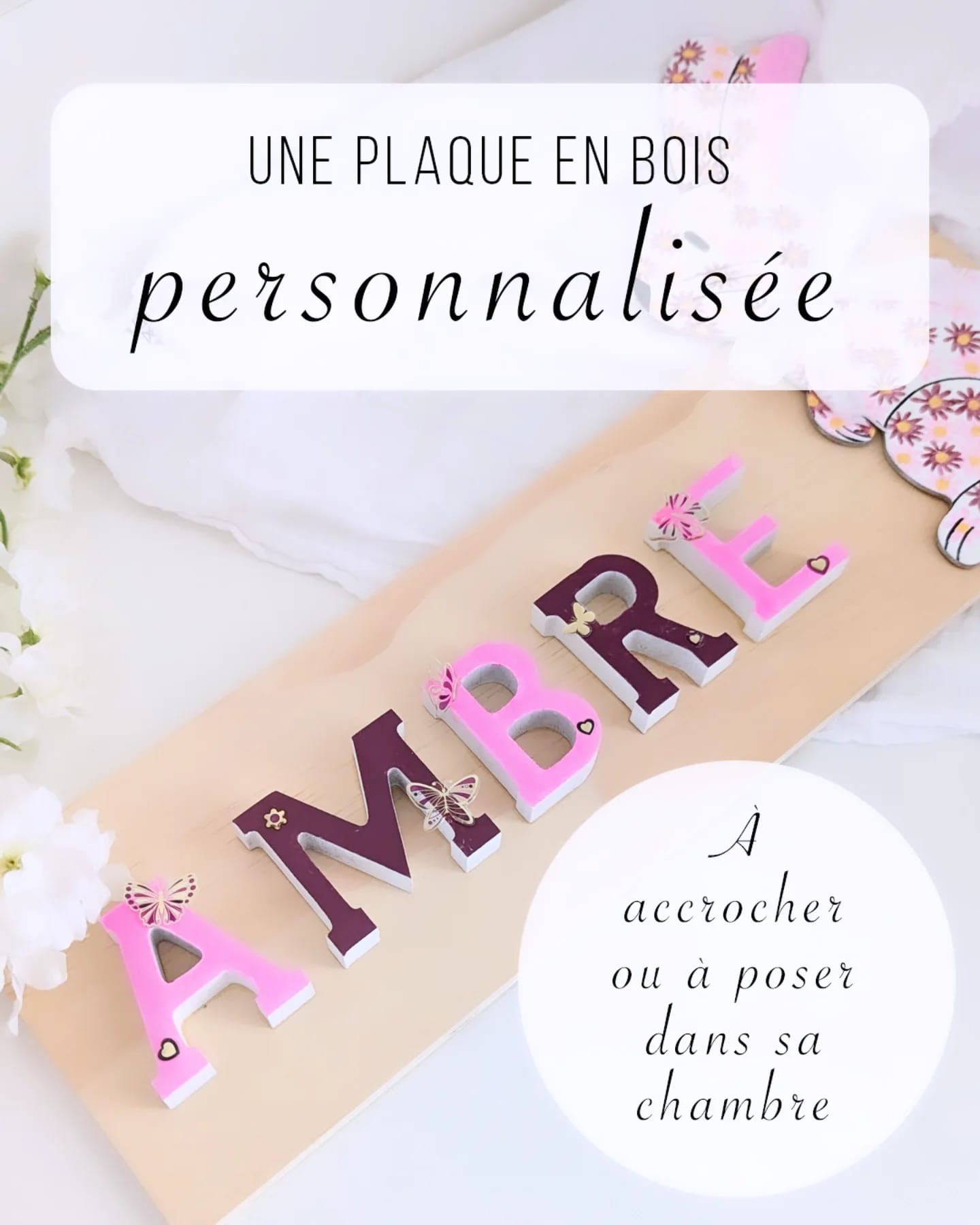 Prénoms en bois personnalisés - Les Accroches-Rêves 🌙
