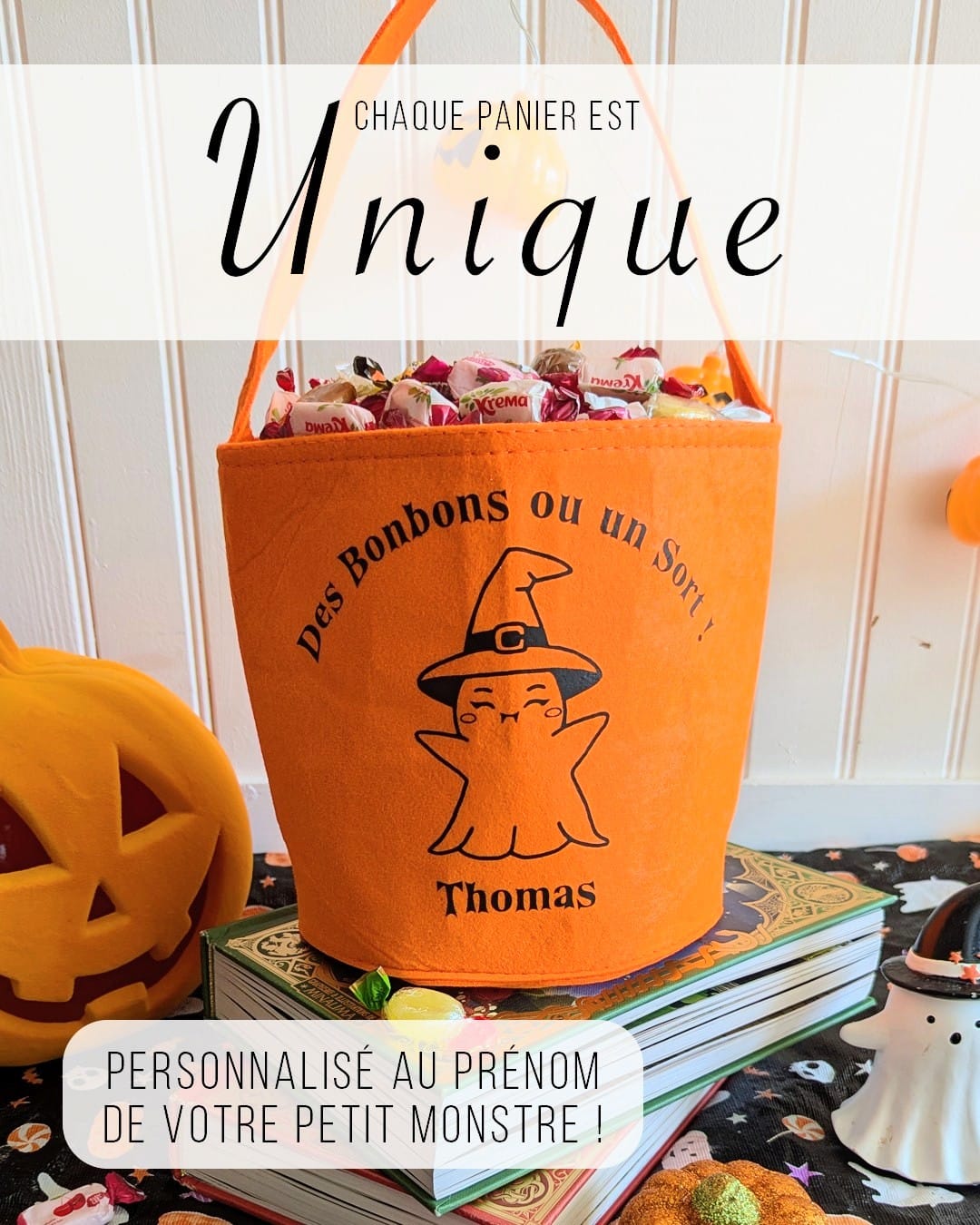 Les Petits Frissons – Paniers d’Halloween personnalisés 👻